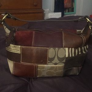 Authentic coach patchwork bag